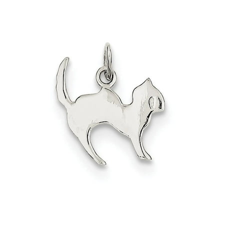 Finejewelers Sterling Silver Cat Charm