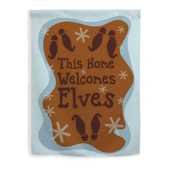 ThisWear Christmas Home Decor for Women This Home Welcomes Elves Vertical House Flag Elves