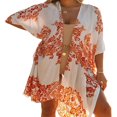 thumbnail image 2 of Women Beach Cover-up Open Front Loose UV-protection Summer Long Kimono Cardigans, 2 of 6