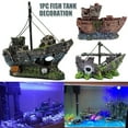 thumbnail image 2 of CAROOTU Aquarium Aménagement Paysager Navires Pirates Résine Décorations de Navires Adaptés pour Aquarium, 2 of 6