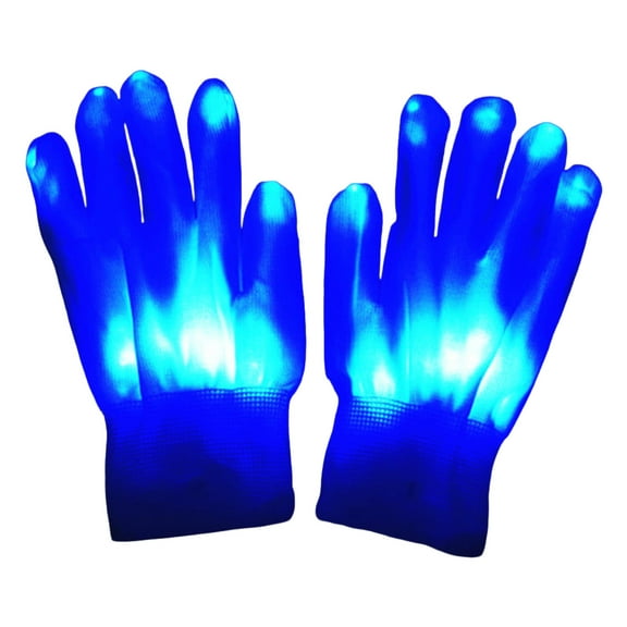 lixuesong Glowing LED Gloves Adjustable Flashing Modes Rechargeable Party Gloves for Adults Christmas Halloween Birthday