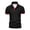 Black, variant on Yifymode Men's Slim Fit Short Sleeve Polo Shirt, Contrast Collar Button Placket Soft Knit Casual Top Black L