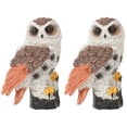 thumbnail image 3 of Set of 2 Resin Owl Figurines for Sand Table Decor, Realistic Owl Statues, Decorative Owl Ornaments for Home and Garden, 3 of 8