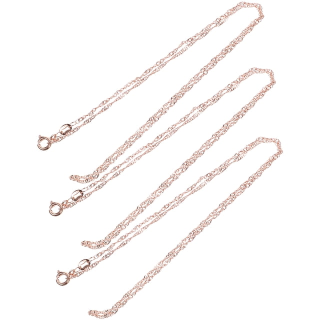Collar de collar de cobre 3pcs Collar decorativo Delicado Collar Collar Mujer Collar