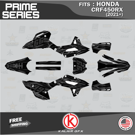 Kalair GFX Graphics Kit for Honda CRF450RX (2021+) Prime Series Kalair GFX Graphics Kit for Honda CRF450RX (2021+) Prime Series