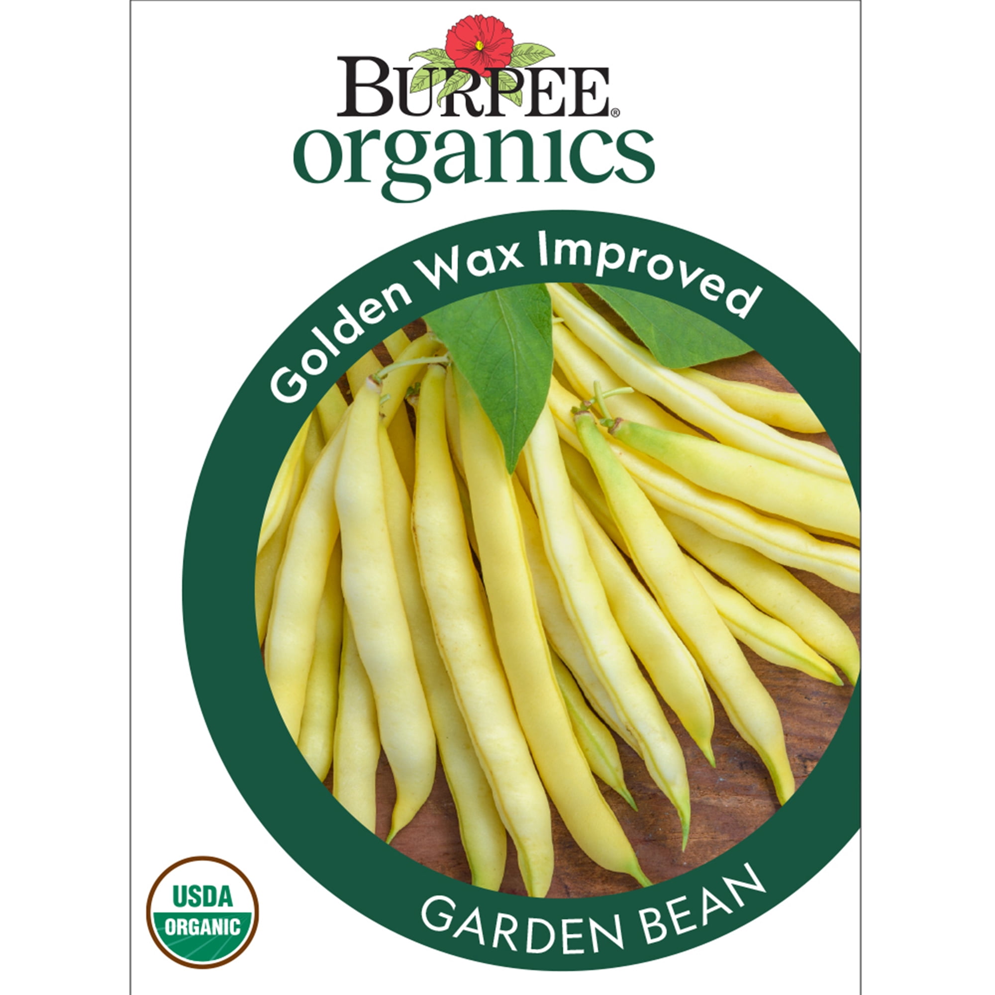 Burpee Golden Wax Organic Bush Bean Seeds 1 ounces of seed 
