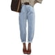 thumbnail image 2 of Pantalones vaqueros elegantes, holgados, holgados, estilo novio, para mujer, azules, 2 of 7