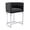 24inch Charcoal,chrome Base, variant on Guyou Modern Counter Height Bar Stool, 29" Linen Counter Stools with Tall Barrel Back, Black Tubular Frame, Deep Comfortable Seat Island Stools for Kitchen Counter, Home Bars, Cream