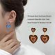thumbnail image 2 of Pendientes de gota de amor Qarigey joyería de moda dorado, 2 of 6