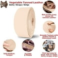 thumbnail image 4 of ELW Leather Blank Belt - 7-8 oz. 2.6-3mm Thickness - Size: 1-1/2"x50" 3.81x127cm Cowhide Vegetable Tanned - Full Grain Strip, Strap - Ideal for DIY Belts for Tooling, Crafting & Stamping, 4 of 9