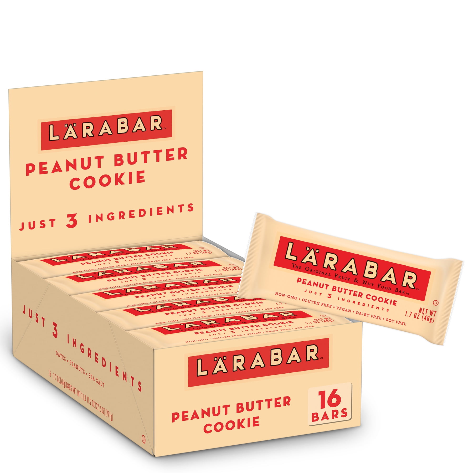Larabar, Peanut Butter Cookie, 16 Ct, 27.2 Oz