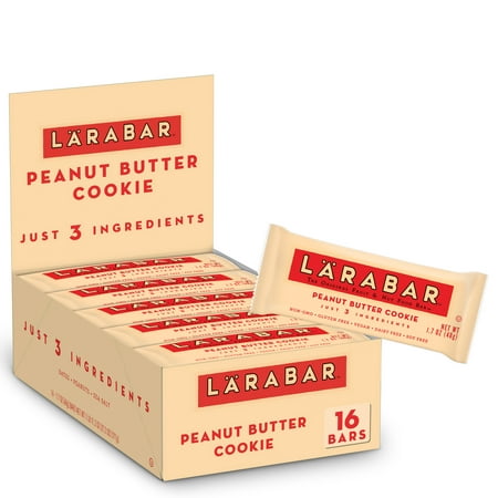 Larabar Gluten Free Bar, Peanut Butter Cookie, 1.7 oz Bars (16