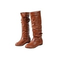 thumbnail image 3 of Woobling Bottes Plates Décontractées pour Femmes Confort Marche Bout Rond Chaussures d'Hiver Marron 7.5, 3 of 5