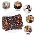 thumbnail image 6 of Rocae Colorful Mexican2 Printed Heat Resistant Place Mats,Classic Hemstitch Cloth Fabric Placemats Imitation Linen Place Mat Table Mats 18x12 inch, 6 of 9