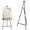 Black, variant on White Metal Display Easel 55in Adjustable Floor Stand, A-Frame Tripod for Wedding Welcome Sign Poster Canvas, Event Decor
