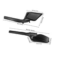 thumbnail image 2 of CATIEBYE 1Pair Windshield Wiper Cowl End Panel Black ABS Plastic Sturdy Protective Car Part, 2 of 8