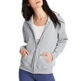 thumbnail image 2 of Hanes Sweat à Capuche à Fermeture à Glissière ComfortSoft EcoSmart pour Femmes, G, Acier Clair, 2 of 9
