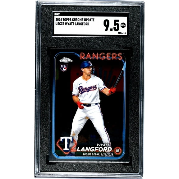 2024 Topps Chrome Update #USC37 Wyatt Langford SGC 9.5