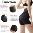 thumbnail image 4 of Femmes Taille Haute Invisible Hanche Shapewear Rembourré Culottes Femmes Pads Push Up Contrôle Culottes de Mise en Forme,, 4 of 12