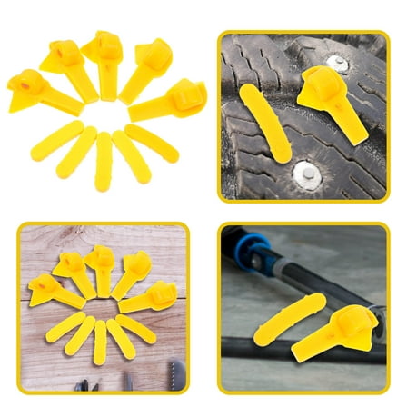 ibasenice 10Pcs Car Tire Changing Rim Protector Plastic Yellow for Mechanics and Vehicle Owners