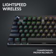 thumbnail image 3 of Logitech G PRO X 60 LIGHTSPEED Wireless Gaming Keyboard, Ultra Compact TKL 60% Mechanical Keyboard for Windows PC, LIGHTSYNC RGB, Dual-Shot PBT Keycaps, GX Optical Linear Switches - Black, 3 of 6