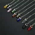 thumbnail image 3 of Zhuge Crystal Necklaces for Women Crystal Pendant Gemstone Necklace for Spiritual Energy Healing Hexagonal Pendant Divination for Men (White), 3 of 5
