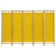thumbnail image 1 of Biombo Mampara MARDAM Madera DE Pino Natural 5 Paneles Amarillo, 1 of 2