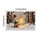 thumbnail image 3 of Seyotauo Christmas Decor 3D Stereoscopic Embroidery Carpet - 24 x16 inch Polyester Xmas Decor Indoor Outdoor, Absorbent Nonslip Dirt Proof Washable Foot Mat for Entryway Kitchen Bathroom Porch Patio, 3 of 6