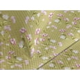 thumbnail image 3 of Ambesonne Spring Quilted Coverlet 2 Pcs, Flowers Leaves Summer Hope, Twin Size, Pink Camel and Pale Khaki, 3 of 4