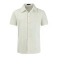 thumbnail image 1 of Camisas Hombre Casual Tops Lino Transpirable Guayabella Cubana Manga Corta Playa Odeerbi  ODB171247, 1 of 6