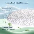 thumbnail image 2 of MARNUR Adjustable Shredded Memory Foam Pillows Queen Size, Cooling Pillow with Extra Foam, Dual-Sided Breathable Cover, All Seasons, 2-pack, 2 of 11