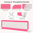 Bed Rail for Toddlers 2 PCS Extra Long Swing Down Safety Bed Guards w