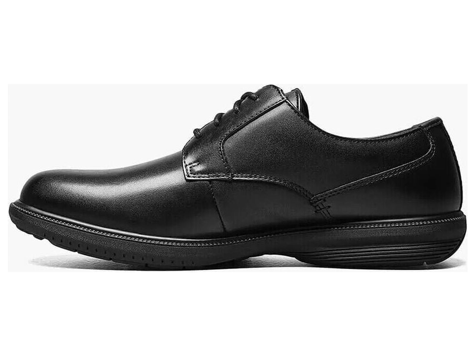 Nunn Bush Marvin Street Plain Toe Oxford Shoes Kore Leather Black 84715-001 - image 4 of 7