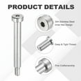 thumbnail image 3 of 2 Pcs 304 Stainless Steel Shoulder Bolt 8mm Shoulder Dia 60mm Shoulder Length M6x1 Thread Hex Socket Shoulder Bolts for Hydraulic Injection Molding Machinery Industries, 3 of 6
