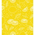 thumbnail image 3 of Yellow and White Queen Size Duvet Cover Set, Fresh Artistic Pattern Juicy Lemons Organic Citrus Ripe Fruit Vegetarian, Decorative 3 Piece Bedding Set with 2 Pillow Shams, Yellow White, by Ambesonne, 3 of 3