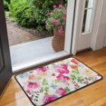 thumbnail image 2 of Pioneer Flower Floral Print Pattern Door Rugs,Washable Non Slip Door Mats Indoor,Decorative Door Mats,Entry Mat Indoor for Entrance,Bedroom,Kitchen,Bathroom,30"x17", 2 of 6