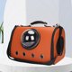 thumbnail image 1 of Bolsa para perros y gatos, bolsa transpirable para mascotas, bolsa espacial transparente de PU (café) Sywqhk Libre de BPA, 1 of 7