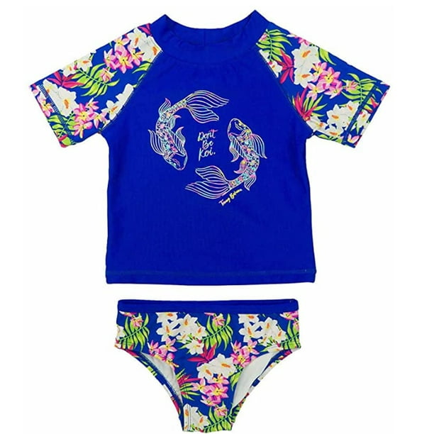 Tommy Bahama Tommy Bahama Girls' 2Piece Rashguard and Swim Bottoms