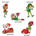 thumbnail image 3 of VictoryStore Under Elf Surveillance Yard Decoration Display, Outdoor Elf Christmas Decorations, 9 Pieces (19678), 3 of 8