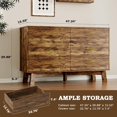 thumbnail image 2 of 6 Drawer Modern Chest of Drawers,Wood  Dresser Closet Storage Organizer, TV Stand for Living Room, 2 of 7