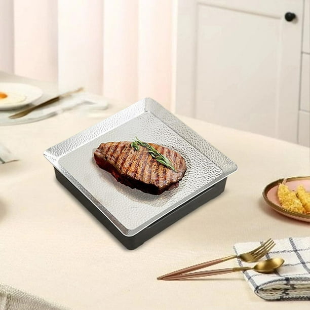 Parrilla japonesa para barbacoa, sartén para carne tipo yakitori, sartén para parrilla, plato para calentar de acero inoxidable para cenas de catering 255 cm x 255 cm