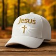 thumbnail image 3 of Baseball Cap for Men with Embroidered Design and UPF Sun Protection, Unisex Washed Cotton Hat for Outdoor Activities, 3 of 6