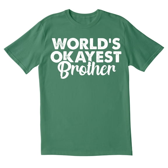 TotallyTorn Worlds Okayest Brother Novelty Sarcastic Funny Mens Graphic T Shirts
