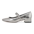 thumbnail image 2 of XYD Women Classic Chunky Low Heel Mary Jane Square Closed Toe Buckled Single Strap Pumps Daily Comfy Shoes Size 14 Silver, 2 of 4