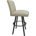 thumbnail image 4 of Swivel Metal Counter Stool Sommerville 26" Seat - Ocean Beige Vinyl - Gray, 4 of 4