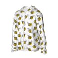 thumbnail image 2 of Fotbe Cute Little Bee Men's Women's UPF 50+ Sun Protection Jacket Hooded Cooling Shirt with Pockets Hiking Outdoor Performance-3X-Large, 2 of 8