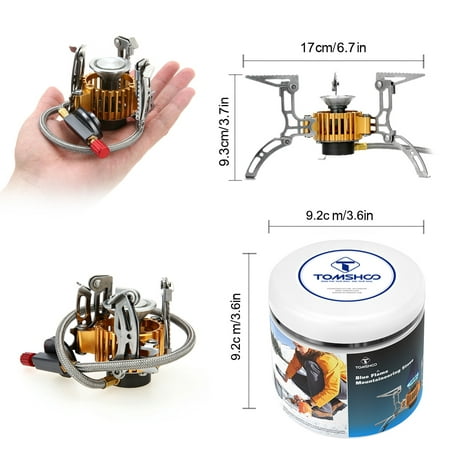 TOMSHOO Camping Gas Stove 2800W Lightweight Portable Gas Stove with Carring