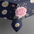 thumbnail image 5 of Pioneer Flower Floral Print Pattern Square Tablecloth, Waterproof Wipeable Spillproof Washable Table Cover for Home Kitchen Party Decor, 42"x42", 5 of 6