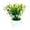 B, variant on 2-Pack Small Artificial Potted Plants - Faux Green Greenery in White Plastic Pots for Desk, Shelf, Bathroom, and Home Office Decor