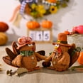 thumbnail image 1 of Décoration de Table de l'Action de Grâce, Couple de Dinde en Peluche, 2 Pcs, Kit d'Automne pour la Récolte, Décorations Intérieures et Extérieures pour la Maison, 1 of 11